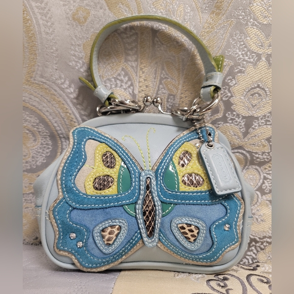 Coach Handbags - 🦄 🦋 COACH BUTTERFLY MOTIF FRAME BAG G05Q-3564 🦋🦄